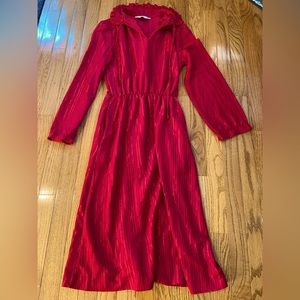 Striking Red Vintage 1970’s Party Dress.